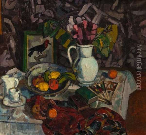Nature Morte Oil Painting - Charles Dufresne
