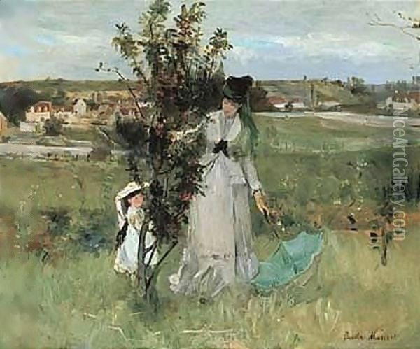 Untitled Oil Painting - Berthe Morisot