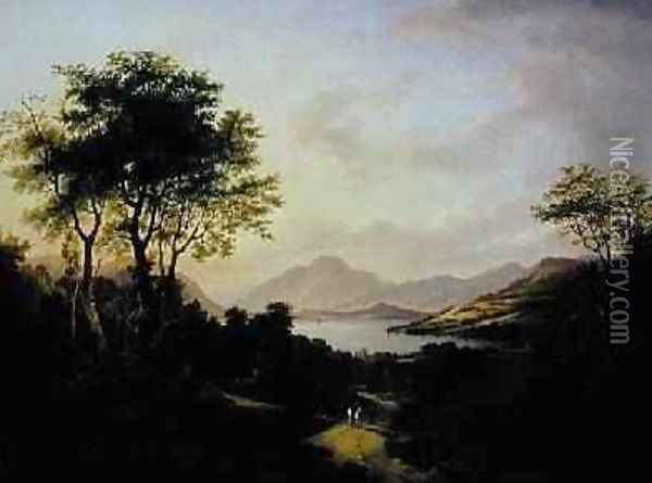 Extensive View of Loch Lomonc Near Dumbarton Oil Painting - Jane Nasmyth
