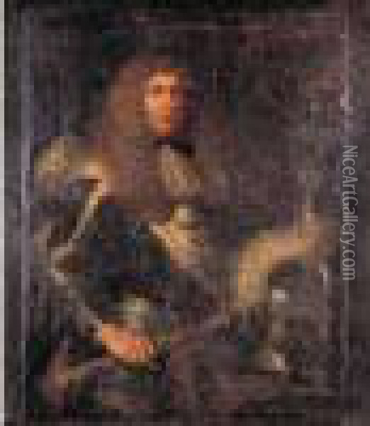 Portrait Du Duc Armand De Caumont La Force Oil Painting - Wallerand Vaillant