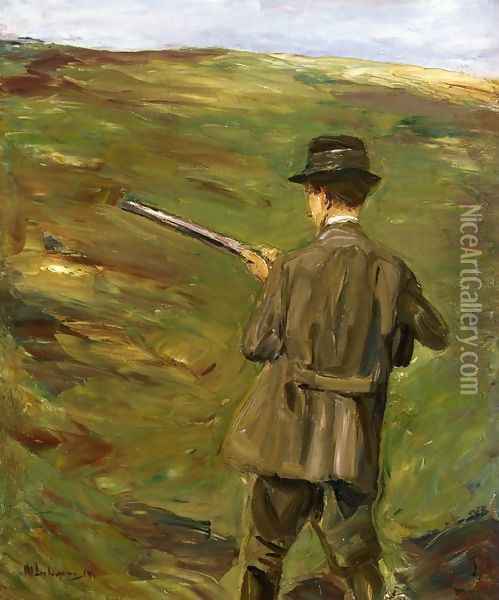 A Hunter in the Dunes Oil Painting - Max Liebermann