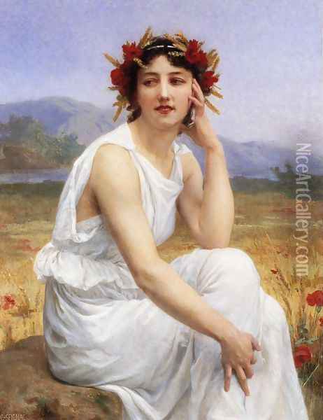 The Muse I Oil Painting - Guillaume Seignac