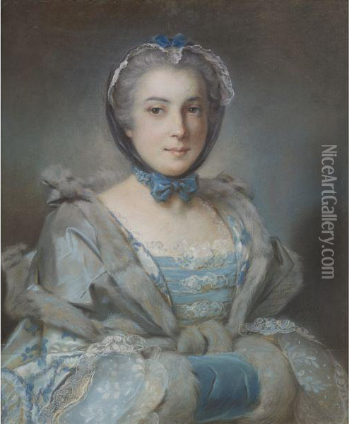Portrait Of A Lady Oil Painting - Pierre Bernard