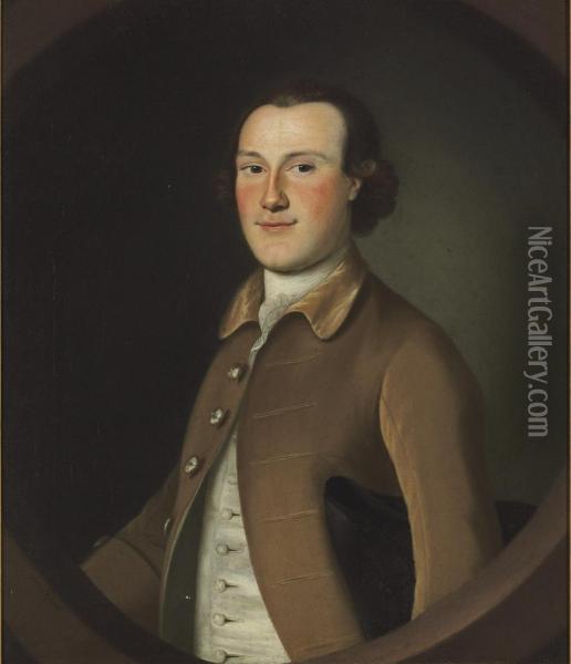 Portrait Of Woodbury Osborne Oil Painting - Joseph Blackburn