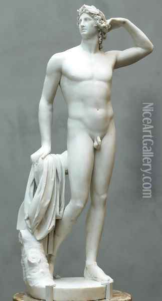 Apollo crowning himself Oil Painting - Antonio Canova