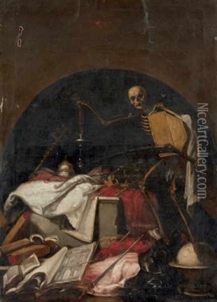 Le Triomphe De La Mort Oil Painting - Juan De Valdes Leal