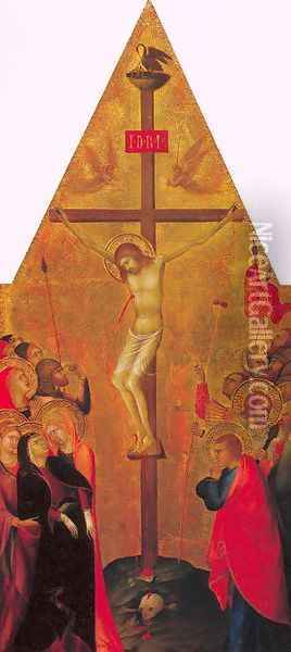 Crucifixion Oil Painting - Lippo Memmi