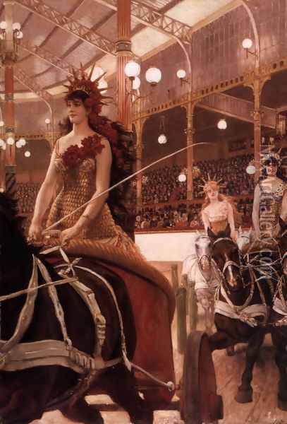 The Ladies Of The Cars Oil Painting - James Jacques Joseph Tissot
