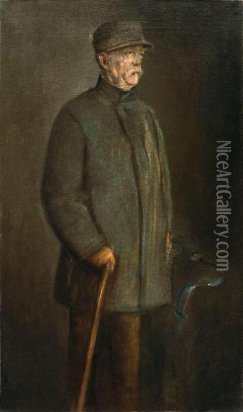 Bismarck Als Jager Oil Painting - Franz von Lenbach
