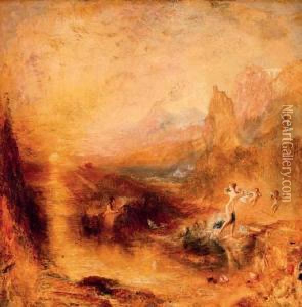 Glaucus And Scylla Oil Painting - Joseph Mallord William Turner