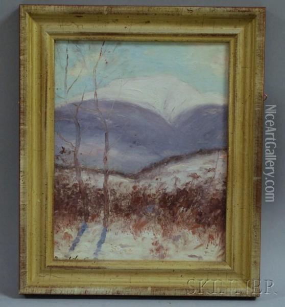 Winter Landscape Oil Painting - Daniel Francois Santry