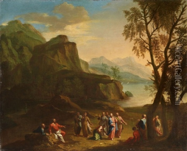 Jesus Und Das Kanaanaische Weib Oil Painting - Joachim Franz Beich