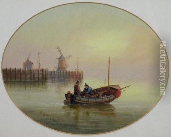 A Fishing Boat At Dawn Oil Painting - Edward King Redmore