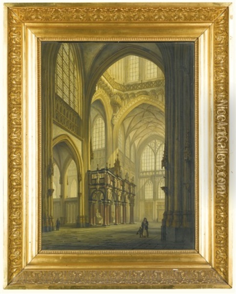 St. John Cathedral, Den Bosch Oil Painting - Johannes Jelgerhuis