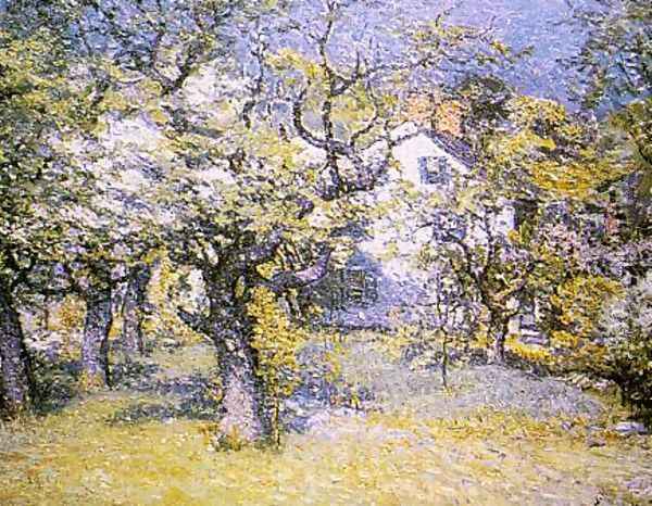 Through the Orchard 1895 Oil Painting - John Joseph Enneking
