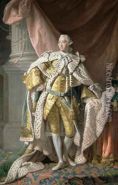 King George III 1738-1820 Oil Painting - Allan Ramsay