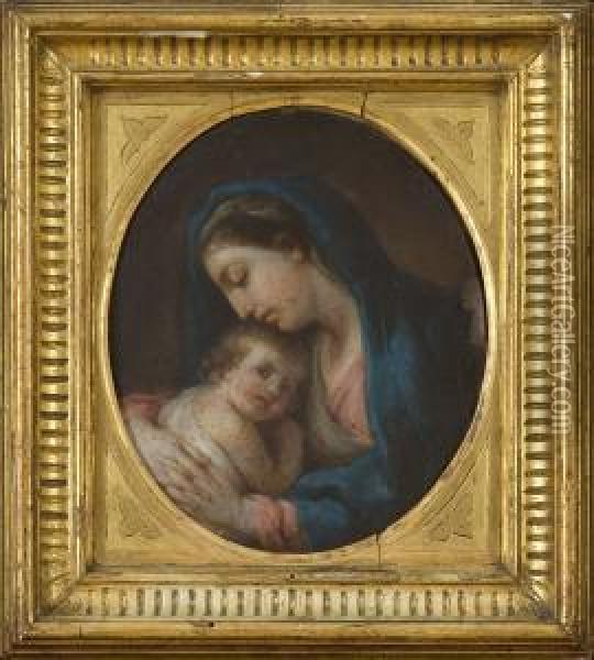 Vergine Con Il Bambino Oil Painting - Stefano Pozzi