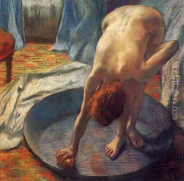 The Tub I Oil Painting - Edgar Degas