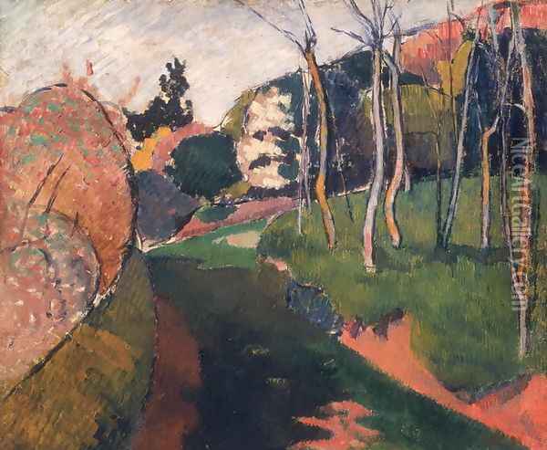 Landscape, Saint-Briac, 1889 Oil Painting - Emile Bernard