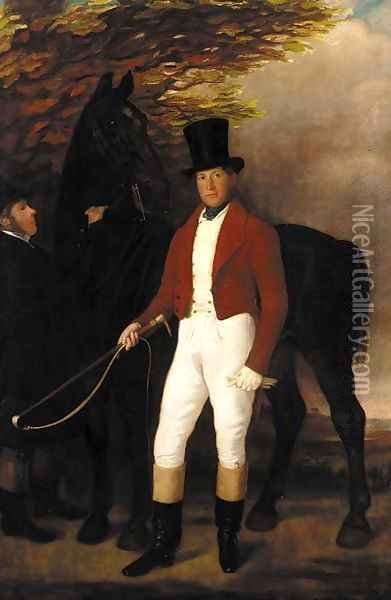 Portrait of a Lewis Adams of Watlands, Wolstanton, Staffordshire (1808-1850) Oil Painting - Sir Francis Grant