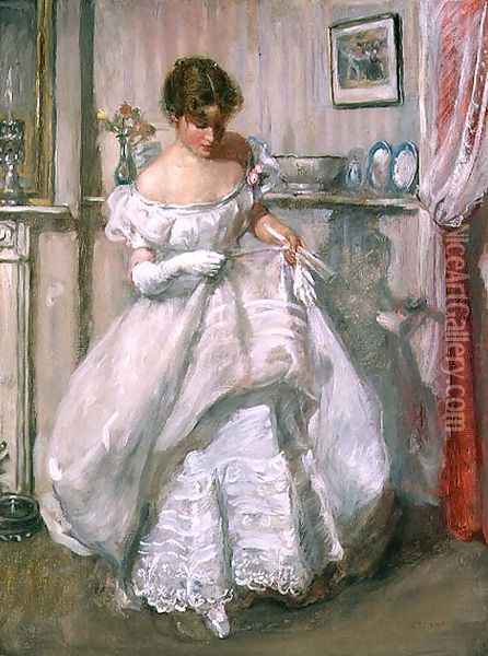 The Torn Gown Oil Painting - Henry Tonks