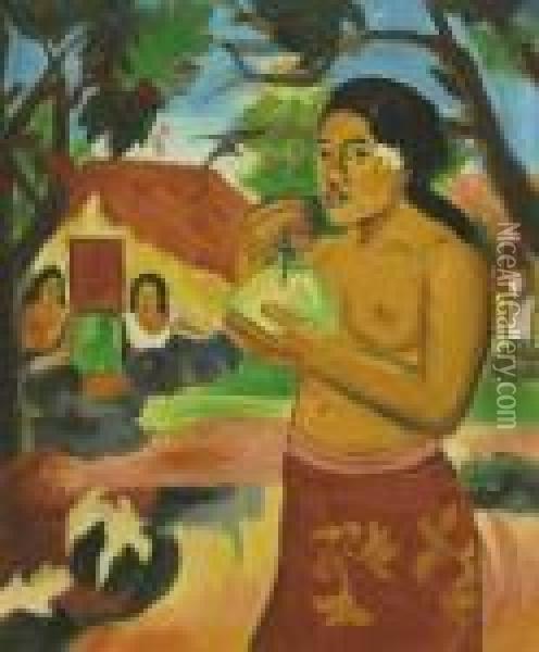 Fair Harvest Oil Painting - Paul Gauguin