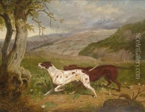 Two Pointers Oil Painting - Martin Theodore Ward