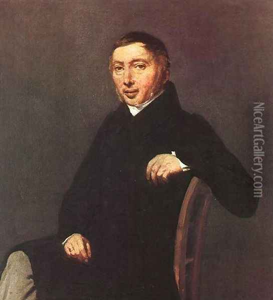 Portrait of Laurent-Denis Sennegon Oil Painting - Jean-Baptiste-Camille Corot