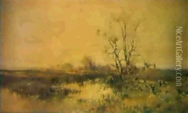 Paseando Por Los Alrededores De La Laguna Oil Painting - Eliseo Meifren y Roig