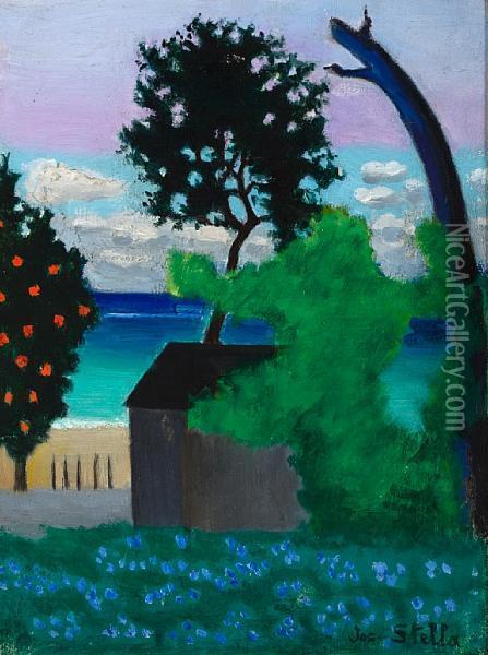House In Barbados Oil Painting - Joseph Stella