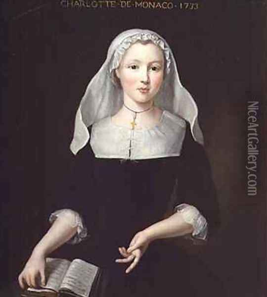 Portrait of Charlotte Grimaldi of Monaco Oil Painting - Pierre Gobert