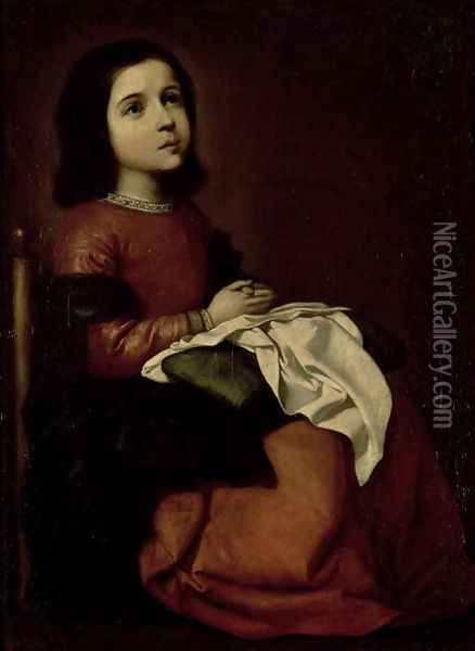 The Childhood of the Virgin, c.1660 Oil Painting - Francisco De Zurbaran