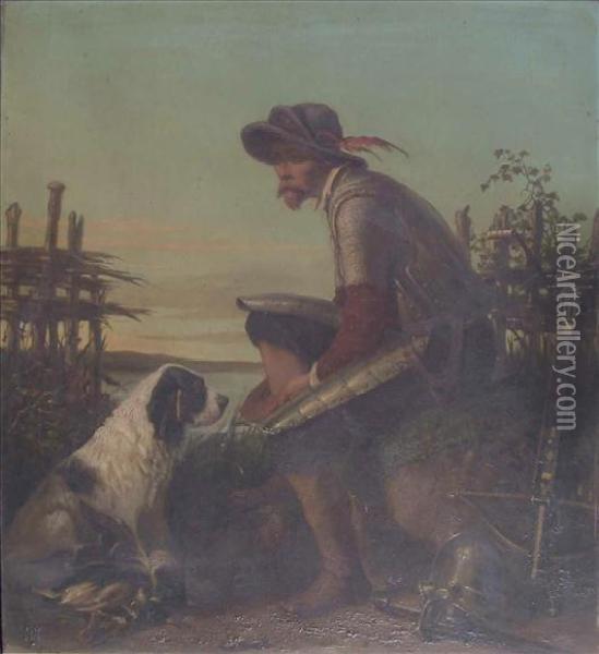Don Quixote Waiting For Sancho Panza Oil Painting - Carel Frederik Ii Bendorp