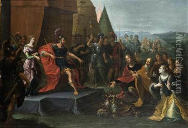 Die Enthaltsamkeit Von Scipio Oil Painting - Frans II Francken