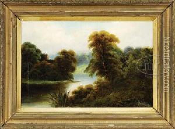 The River Glade Oil Painting - James David Smillie