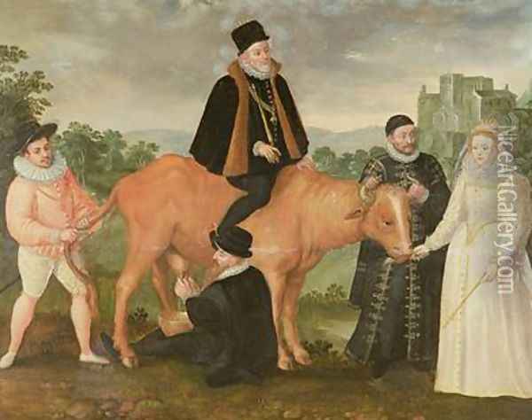 Portrait of Philip II Oil Painting - Philip Moro