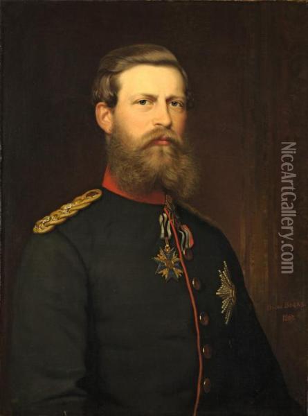 Kronprinz Friedrich Wilhelm Von Preussen (der Spatere Deutsche Kaiser Friedrich Iii) Oil Painting - Oskar Begas