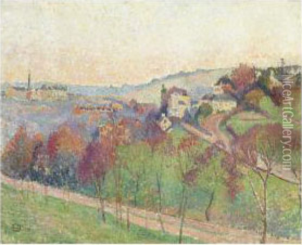 Clive Vale, Hastings Oil Painting - Lucien Pissarro