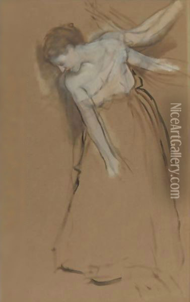 Femme Debout Oil Painting - Edgar Degas