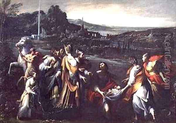 The Finding of Moses Oil Painting - Giovanni Andrea Donducci (see MASTELLETTA)