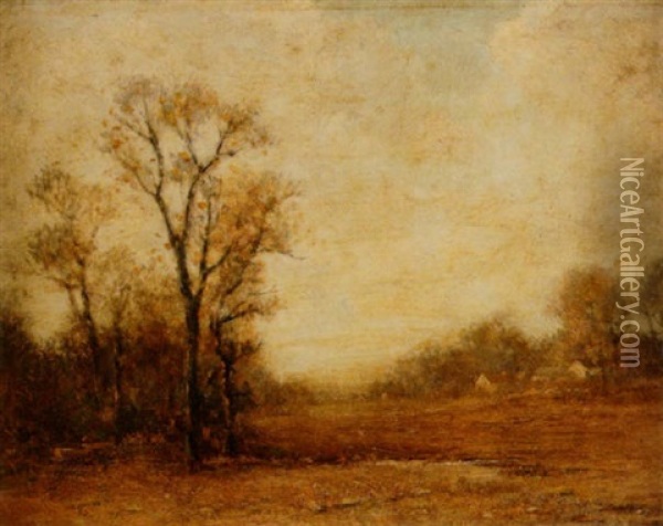 Tonalist Landscape Oil Painting - Edward Loyal Field