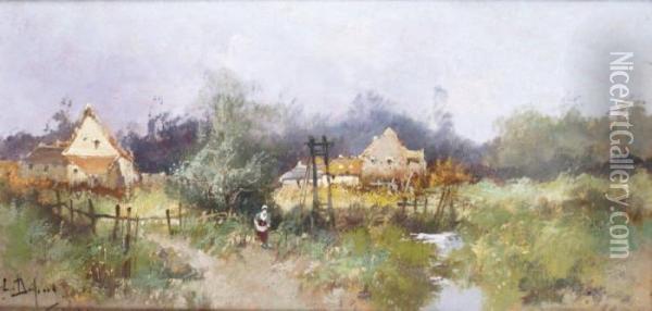 Le Petit Ruisseau Oil Painting - Eugene Galien-Laloue