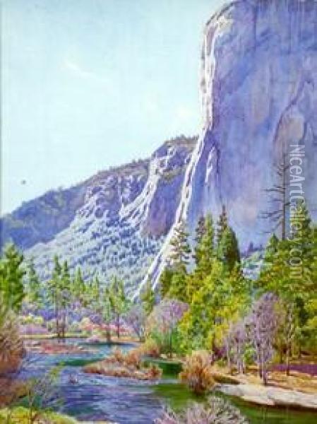 El Capitan - Yosemite Valley Oil Painting - Gunnar M. Widforss