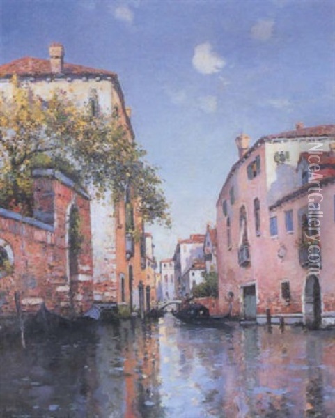 A Venetian View Oil Painting - Maurice Bompard