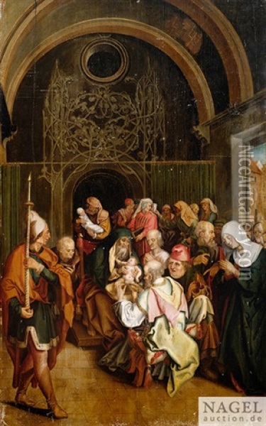 Die Beschneidung Christi Oil Painting - Albrecht Duerer