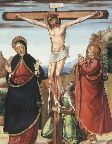 The Crucifixion Oil Painting - Ludovico Brea