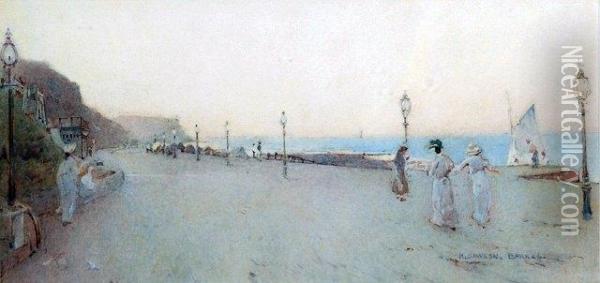 The Promenade Oil Painting - Henry Dawson Barkas