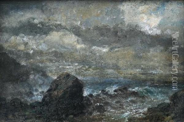 Coastal Scene Oil Painting - James Howe Carse