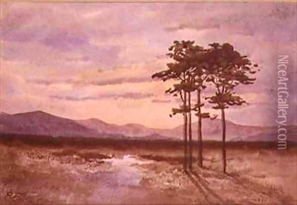 Sunset County Sligo Oil Painting - William Percy French