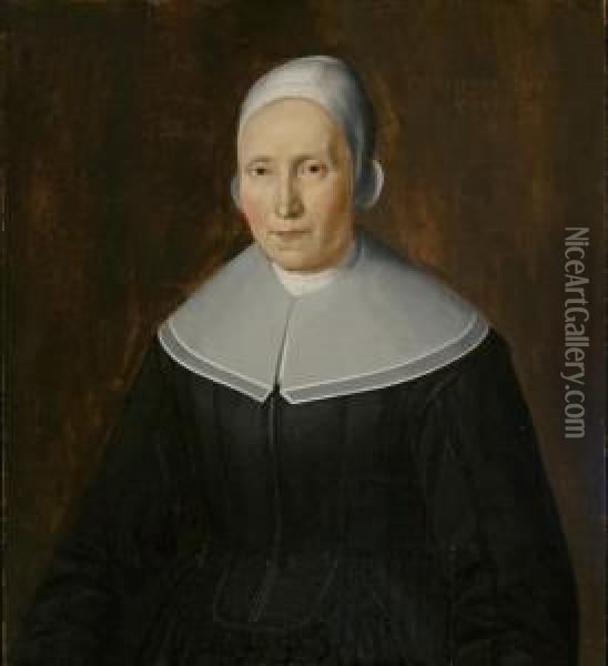 Portrait Of A Woman Oil Painting - Dirck Verhaert